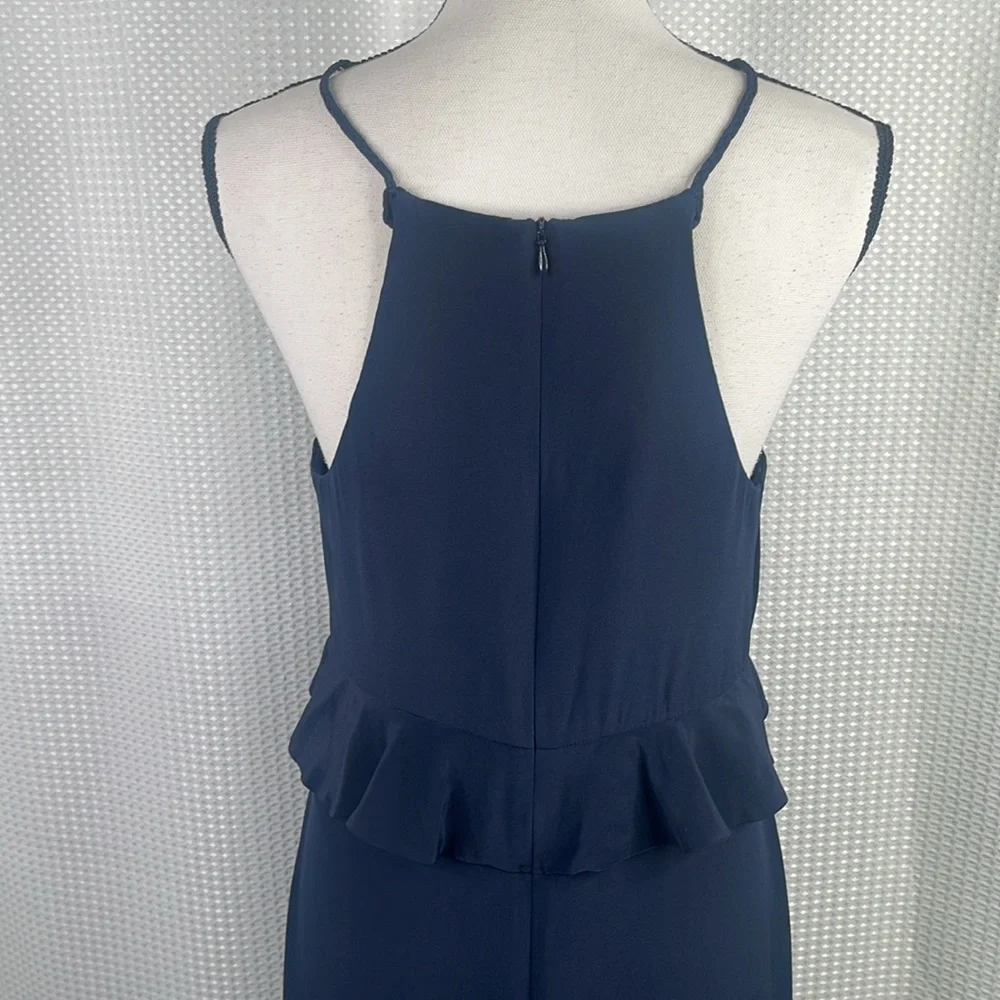 Zimmermann Flounce Picnic Dress 100% Silk Sleeveless Cocktail Events Navy Sz 2 - Picture 8 of 12